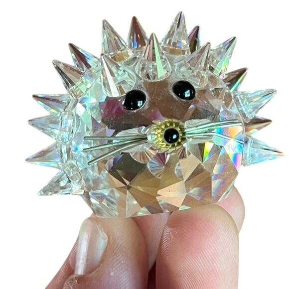 Swarovski Crystal Oval Hedgehog / Porcupine Figurine. Paper weight. - Picture 1 of 8